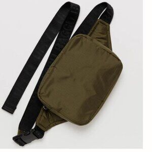 NEW Baggu Puffy Fanny Pack Tamarind Ripstop Green Unisex